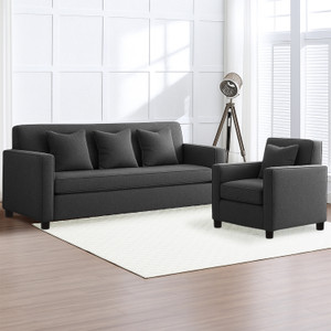 Dr Smith 3 + 1 Sofa Set Fabric 4 Seater  Sofa