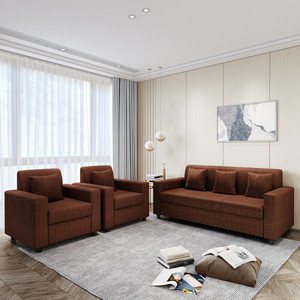 Flipkart Perfect Homes Omega Jute Fabric 3 + 1 + 1 Sofa Set