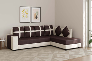 Allie Wood Turin Fabric 6 Seater  Sofa
