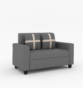 Cherry Wood Fabric 2 Seater  Sofa
