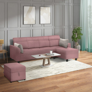 duroflex Zivo Plus Interchangeable Lounger (Chaise) Set Fabric 5 Seater  Sofa