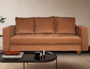 Seventh Heaven Rio 3 Seater Sofa, Extra Spacious, Chenille Molfino Fabric: 1 Year Warranty Fabric 3 Seater  Sofa
