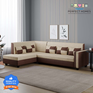 Flipkart Perfect Homes Haniry L-Shaped Left Facing ll For Living Room Comfortable Fabric 6 Seater  Sofa