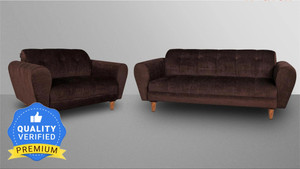 Seventh Heaven Milan 5 Seater Sofa Set, Chenille Molfino Fabric with 2 Year Warranty Fabric 3 + 2 Sofa Set
