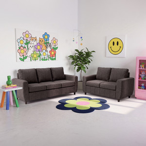 Sleepyhead Bae Designed by Duroflex - Premium with Modern Space-Saving Design Fabric 3 + 2 Sofa Set