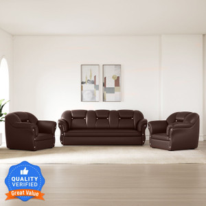 Flipkart Perfect Homes Bella Leatherette 3 + 1 + 1 Sofa Set