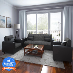 Flipkart Perfect Homes Leatherette 3 + 1 + 1 Sofa Set