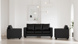 WESTIDO Orlando Leatherette 3 + 1 + 1 Sofa Set