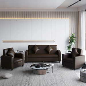 Flipkart Perfect Homes Crete Leatherette 3 + 1 + 1 Sofa Set