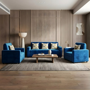 Bharat Lifestyle Desy Fabric 3 + 1 + 1 Sofa Set