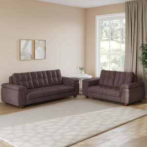 Atharv Homes Elan Premium Velvet Fabric 3 + 2 Sofa Set