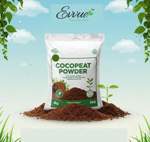Evvue 100% Organic Loose Cocopeat for Indoor & Outdoor Plants,Kitchen & Terrace Garden Manure