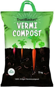 TrustBasket Organic Vermicompost for Plants Manure, Fertilizer