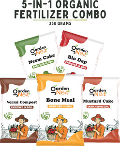 GardenNest 5-in-1 Organic Combo - Neem Cake, Bonemeal, Vermicompost, Biodap, Mustard Cake Manure