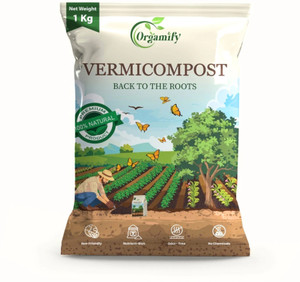 Orgamify PREMIUM VERMICOMPOST Fertilizer, Manure, Potting Mixture, Soil