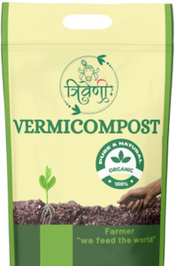 Triveni Vermicompost for Plants Organic Soil for Plants Ideal Plant Soil and Fertilizer Manure