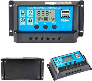 HASTHIP ABS Solar Panel Charger Controller Battery Dual USB PWM Solar Charge Controller
