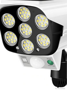 STARVOKES Solar Dummy Camera Light with 77 LED Motion Sensor outdoor LED lightR1 Solar Light Set