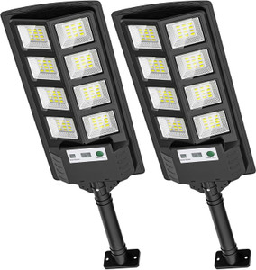 Solar Lighting Set SEVENSPACE 60W Solar Street Light Pack of 2 Motion Sensor Waterproof ...