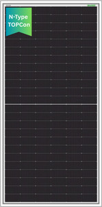WAAREE 700 WATT, N‑Type Framed Dual Glass Bifacial Solar Module – High-Efficiency Solar Panel