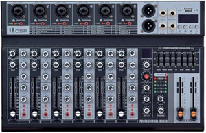 KH Professional 6 Channel Mixer with Mp3 USB Player, Bluetooth, PC Soundcard, Wired DJ Controller