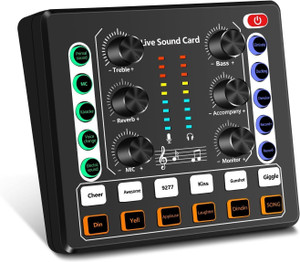 IMAGINEA V9 Sound Mixer Audio Interface for Live Streaming, Singing ...