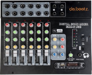Da.Beatz. 6-Channel Professional Analog Sound Mixer For Special Occasions 220 W AV Control Receiver