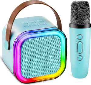 NIVKEZ Wireless Bluetooth Karaoke Speaker with Mic – LED Party Light & Portable Design Speaker Mount