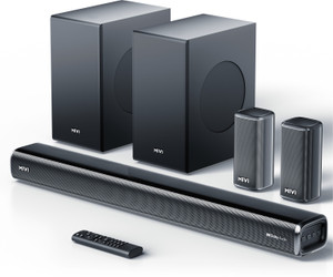 Mivi Fort H880 Soundbar, Dual Subwoofers, Dolby Audio, 880 Watts, 5.2 Channel 880 W Bluetooth Soundbar