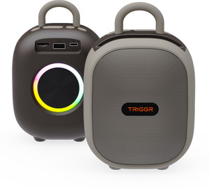 TRIGGR Roar 12 Portable BT, V5.3, FM Mode, Rubber Finish, 8 Hr Playtime 12 W Bluetooth Speaker