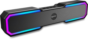 PTron Fusion RB with 18W Stereo Sound, Dual Drivers, RGB Lights & 6hrs Playback 18 W Bluetooth Soundbar