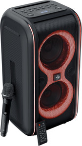 ZEBRONICS Party Fyre 90 Trolley Speaker 7h Playback, Wireless Mic with Display,TWS,USB,AUX 60 W Bluetooth Party Speaker