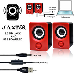 Coracao Compact 6W Multimedia Speakers Rich Bass,Clear Sound | Mobile/Laptop/Desktop Use 6 W Bluetooth Laptop/Desktop Speaker