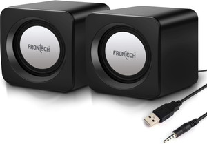 Frontech Premium 2.0 Channel USB Powered Speakers with 1.5W x 2 Output, AUX Input 3 W Laptop/Desktop Speaker