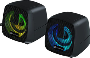 Portronics In Tune 6 6W HD Sound Desktop PC Speaker,3.5mm,LED Lights,USB Powered,Metal Mesh 6 W Laptop/Desktop Speaker