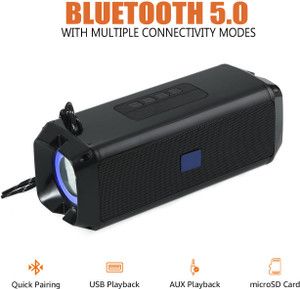 ZWOLLEX Truly Wireless Speaker WS051 Tashan Series, Dual RGB Lights & TWS Function 5 W Bluetooth Speaker