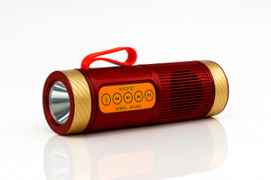 Jmax Portable BT Speaker| 7W, FM,LED Torch USB/TF/AUX, – Outdoor Travel Music System 7 W Bluetooth Speaker