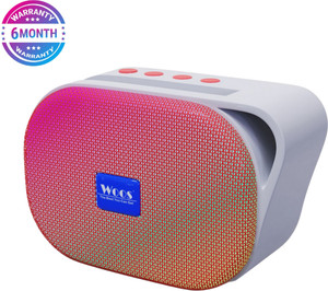 WOOS Bluetooth Speakers Portable Wireless Speaker HD Sound Party Speakers(Red) 10 W Bluetooth Speaker