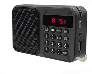 JAXTER FM Radio with Bluetooth, Timer, 8hr Battery, SD Card & USB Playback 6 W Bluetooth Speaker
