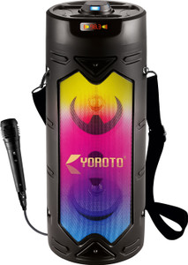 YOROTO Bluetooth Party Speaker with Wired Mic, Surround sound, RGB Lights & Tws Mode 40 W Bluetooth Party Speaker