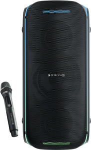 ZEBRONICS Party Fyre 100 Trolley Speaker 6 Playback,Wireless Mic with Display,USB, AUX 90 W Bluetooth Party Speaker