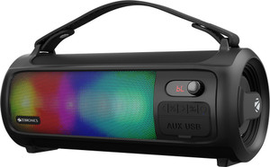 ZEBRONICS 500 Portable wireless with 15h Backup,USB, AUX, 20 W Bluetooth Party Speaker