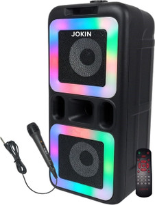 JOKIN DJMATE BLUETOOTH SPEAKER WITH FM USB AUX KARAOKE WIRED MIC RGB LIGHT 50 W Bluetooth Party Speaker