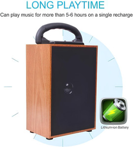 CIHYARD Wooden Body With Best Look, 6 Hours Playback12 10 W Bluetooth Soundbar