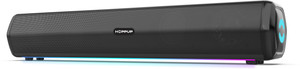 HOPPUP X1 with BTv5.3, RGB LEDS, TWS Function & 2 Full Range Drivers 24 W Bluetooth Soundbar