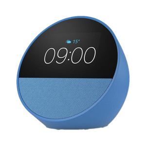 Alexa Echo Spot (2025 release), Smart alarm clock with vibrant sound and Bluetooth with Alexa Assistant Smart Speaker