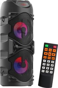 SOUTHTECH Premium Dual Blast Bluetooth Party Speaker with Dancing LED & REMOTE, 40 W Bluetooth Tower Speaker