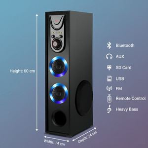 RZG Dj Box High-Quality Music System Heavy Crystal clear sound 120 W Bluetooth Tower Speaker