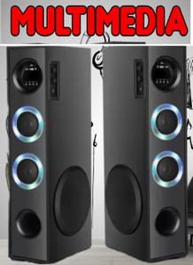 liluns Powerpact bass & stereo audio 100 W Bluetooth Tower Speaker