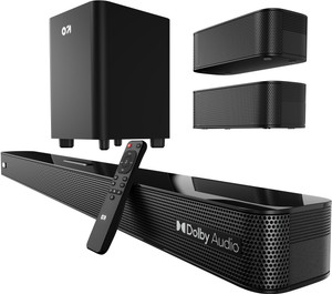 GOBOULT (previously Boult)Bassbox X500 Dolby Digital, 500Watt, Dedicated DSP, EQ mode 500 W Bluetooth Soundbar